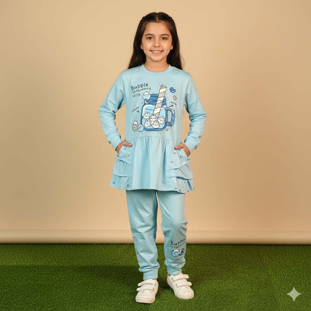 Premium Girls’ Frock with Trouser