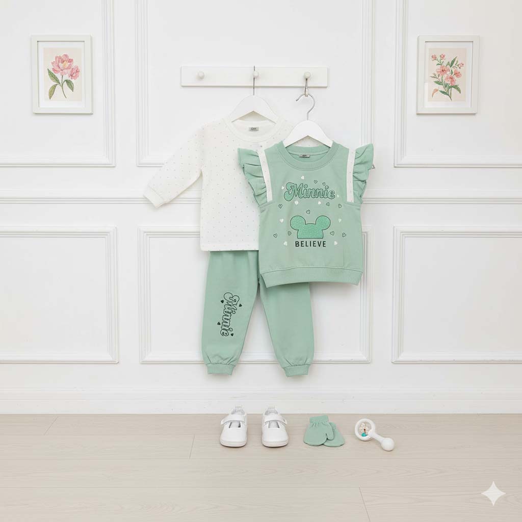 Cute Baby Girl 3-Piece Dress (6 Months–1 Year)