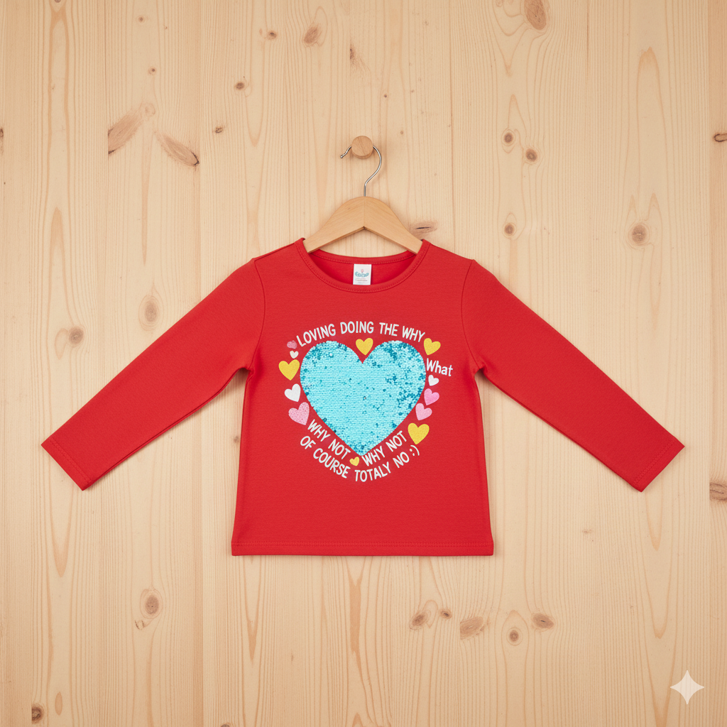 Premium Quality Girls’ Winter T-Shirt