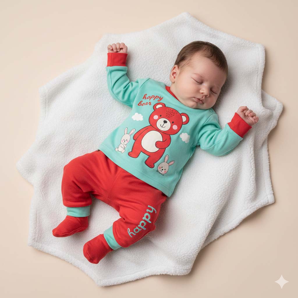 Baby Baba” Shirt & Pajama Set (0–3 Months)