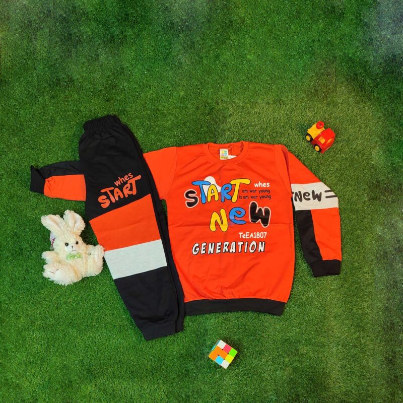 Premium French Terry Trouser & Shirt Set for Kids