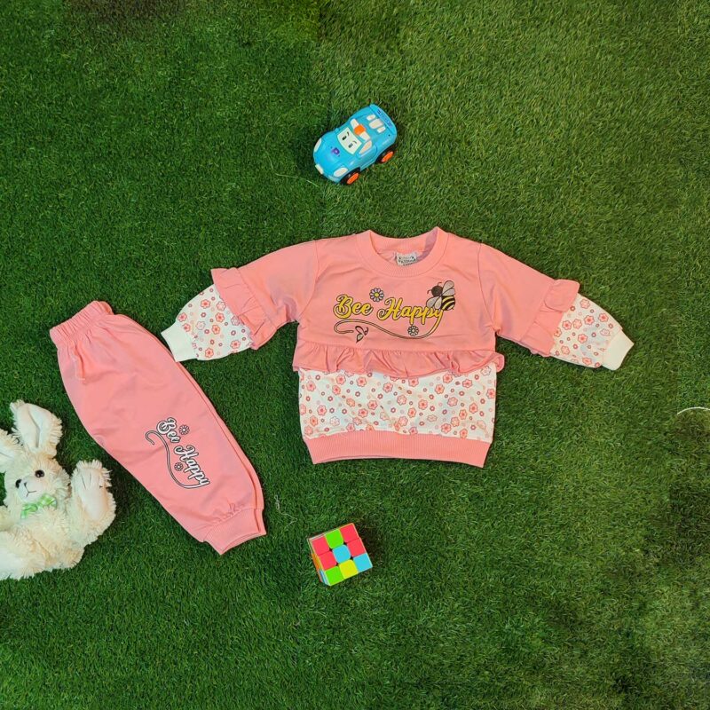 Baby Outfit “Happy Bee” Dress (6 Months–1 Year)