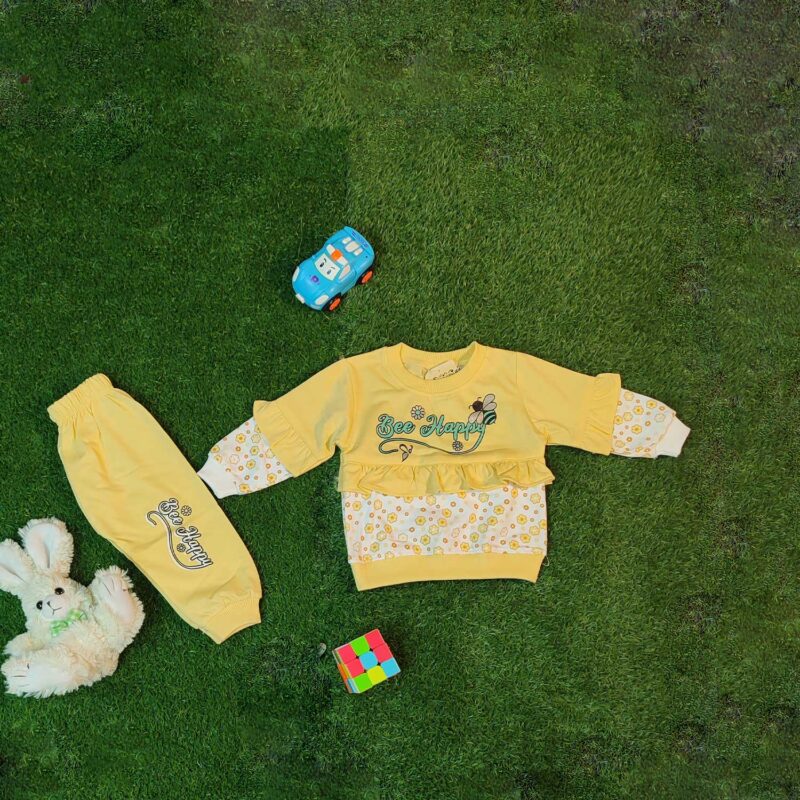 Baby Outfit “Happy Bee” Dress (6 Months–1 Year) - Image 3