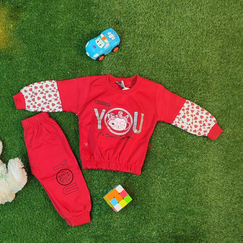 Kitty Baby Girl Stylish Shirt & Trouser – Winter Collection