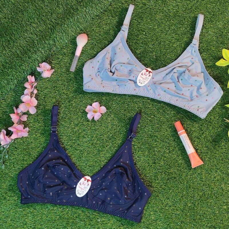Dotted Cotton Soft Bra