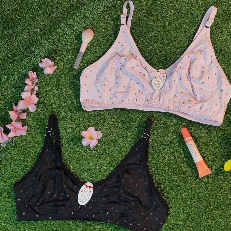 Dotted Cotton Soft Bra - Image 3
