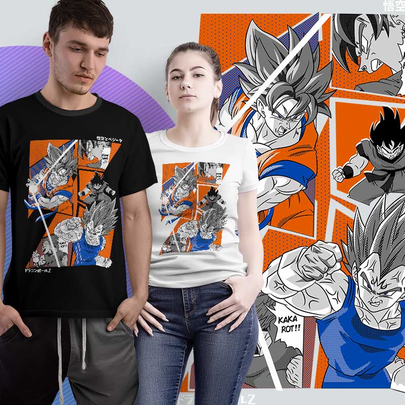 Comic Style DBZ Anime Tshirt