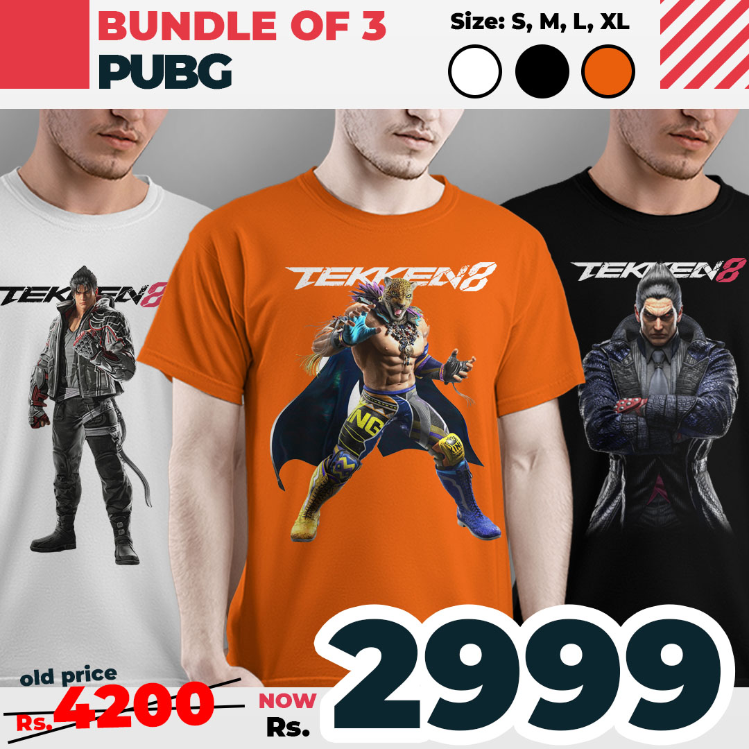 Tekken 8 Bundle of 3 Tshirt
