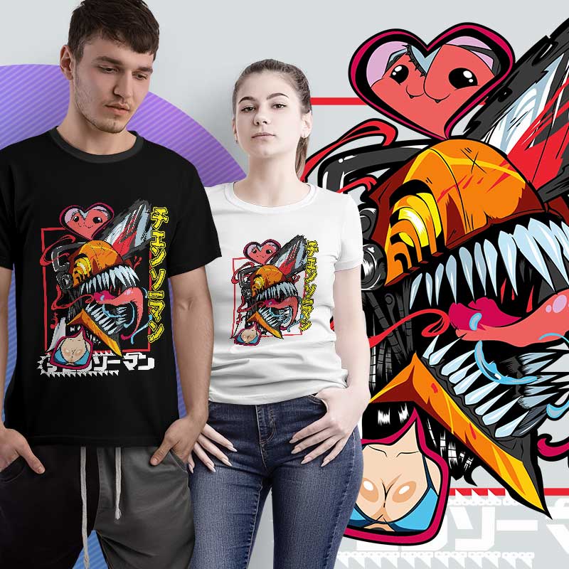 Chainsaw Anime Tshirt