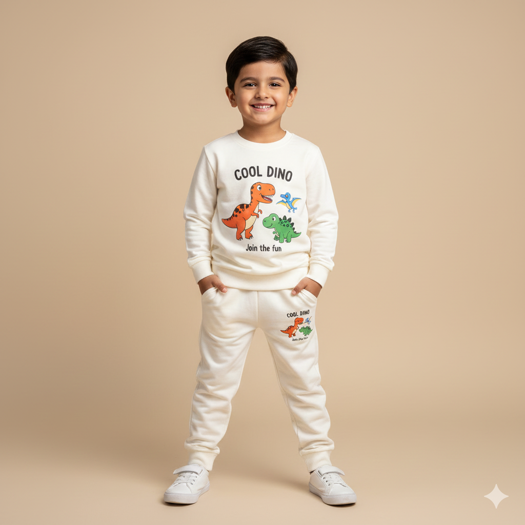 Kids Pure Fleece Trouser Shirt Set (7–8 Years)