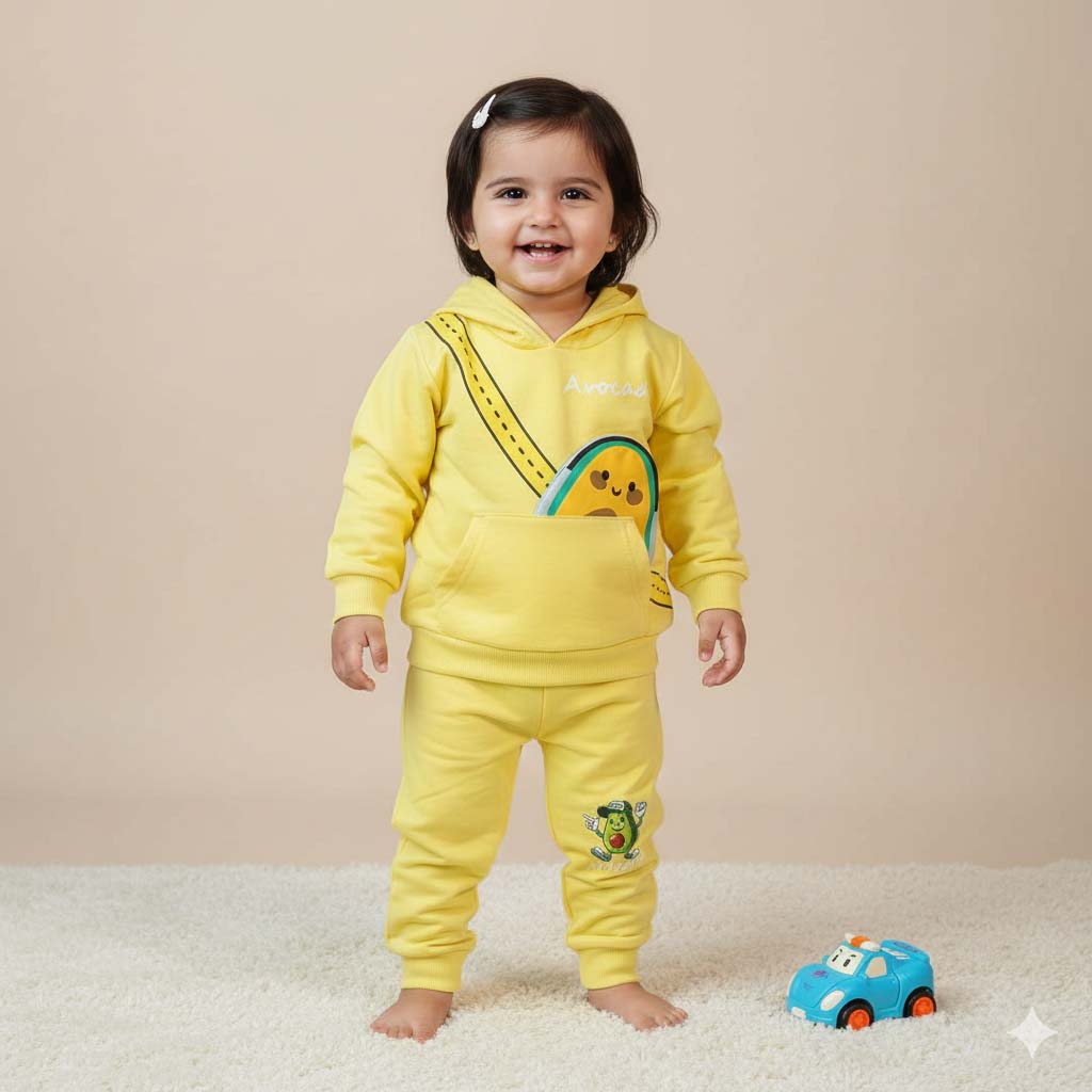 Avocado Kids’ Trouser & Full-Sleeve Shirt Set (6 Months–1 Year)