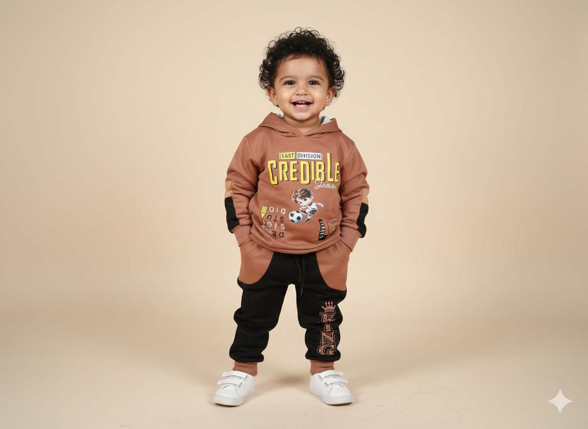 Kids Winter Hoodie & Trouser Set (1–5 Years)