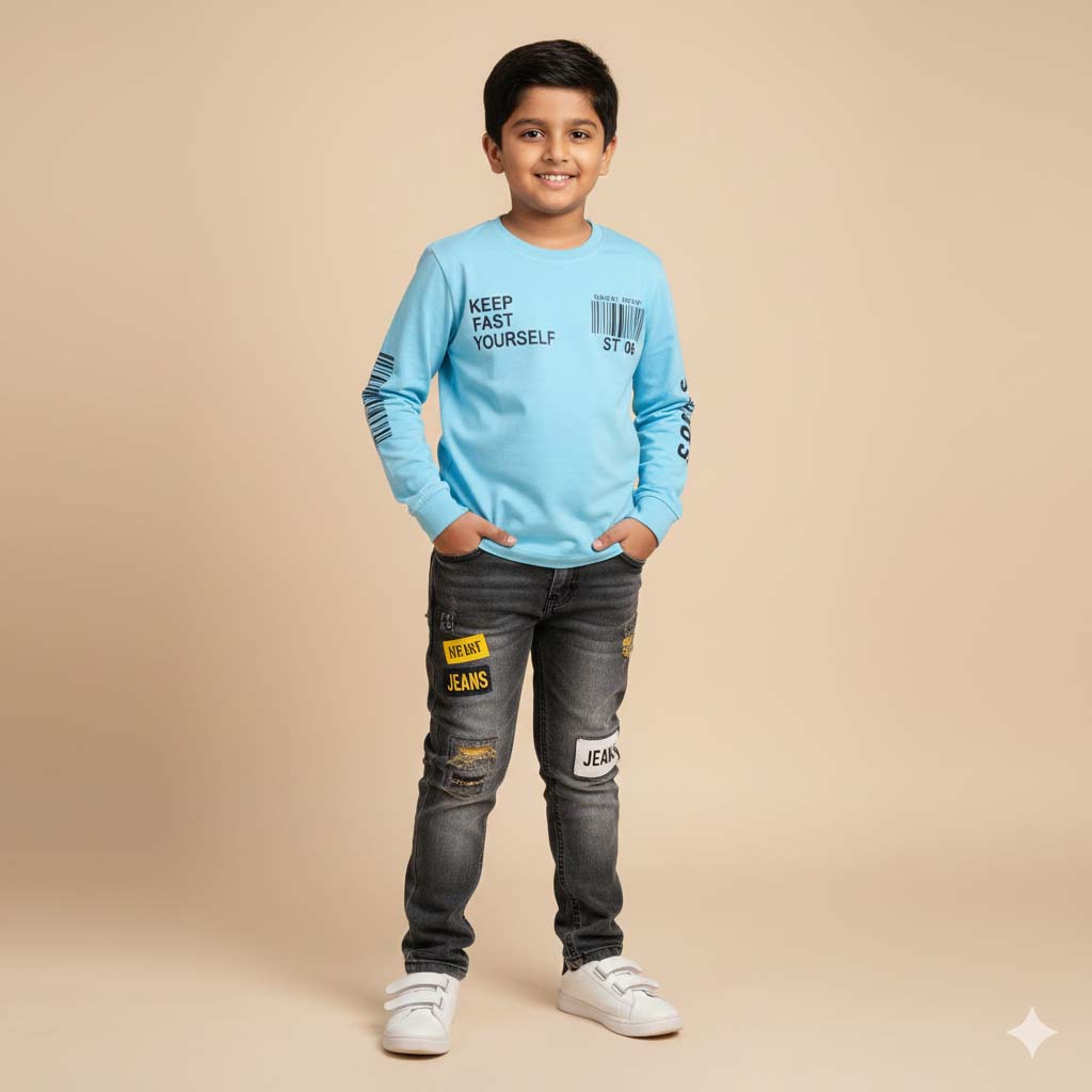 Kids Pant & Full Sleeves Shirt Set – 4 Seasons (4–9 Years)