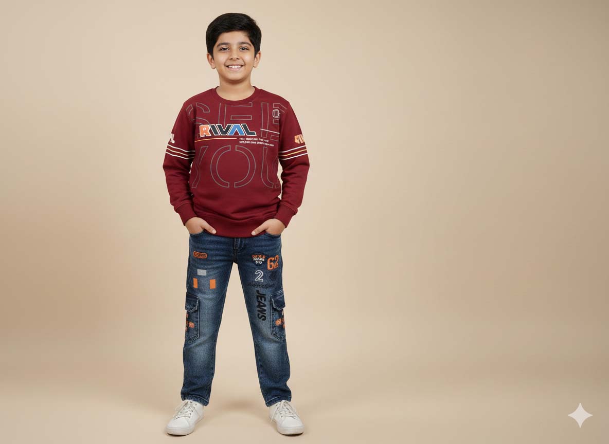 Kids Pant & Full Sleeves Shirt Set – 4 Seasons (4–9 Years)