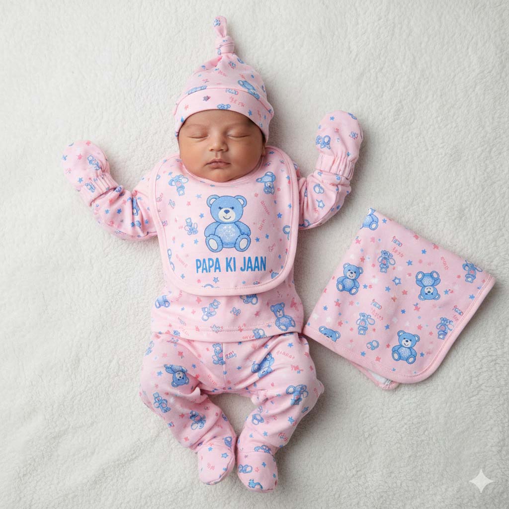 Newborn Baby 5–6 Piece Complete Clothing Set