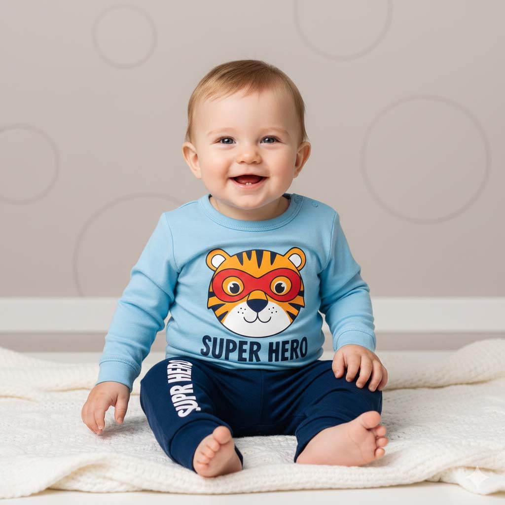 Baby Cute Style Trouser & Shirt Set (3–6 Months)