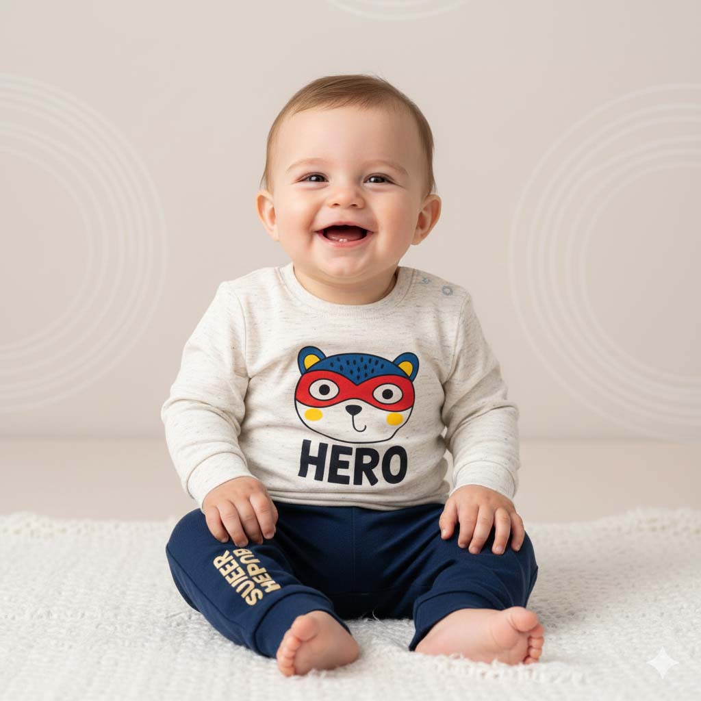 Baby Cute Style Trouser & Shirt Set (3–6 Months)