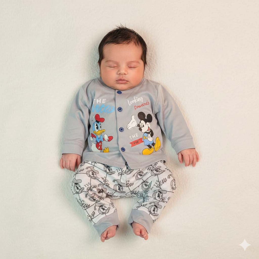 Baby Baba” Shirt & Pajama Set (0–3 Months)