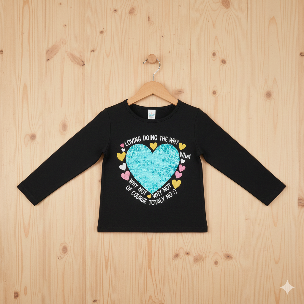 Premium Quality Girls’ Fancy T-Shirt