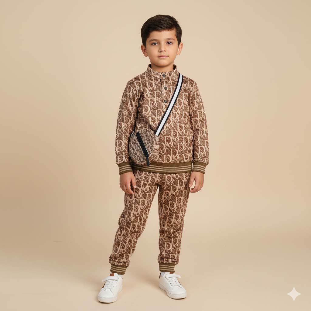 Premium Kids’ Track Suit with Sling Bag (Ages 1–5 Years)