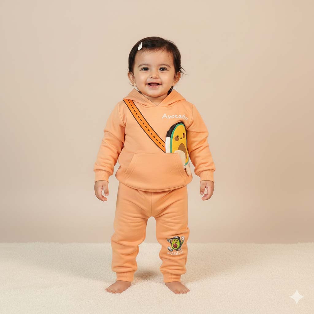 Avocado Kids’ Trouser & Full-Sleeve Shirt Set (6 Months–1 Year)