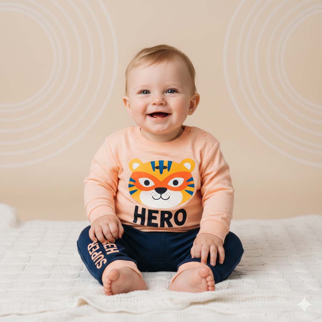 Baby Cute Style Trouser & Shirt Set (3–6 Months)