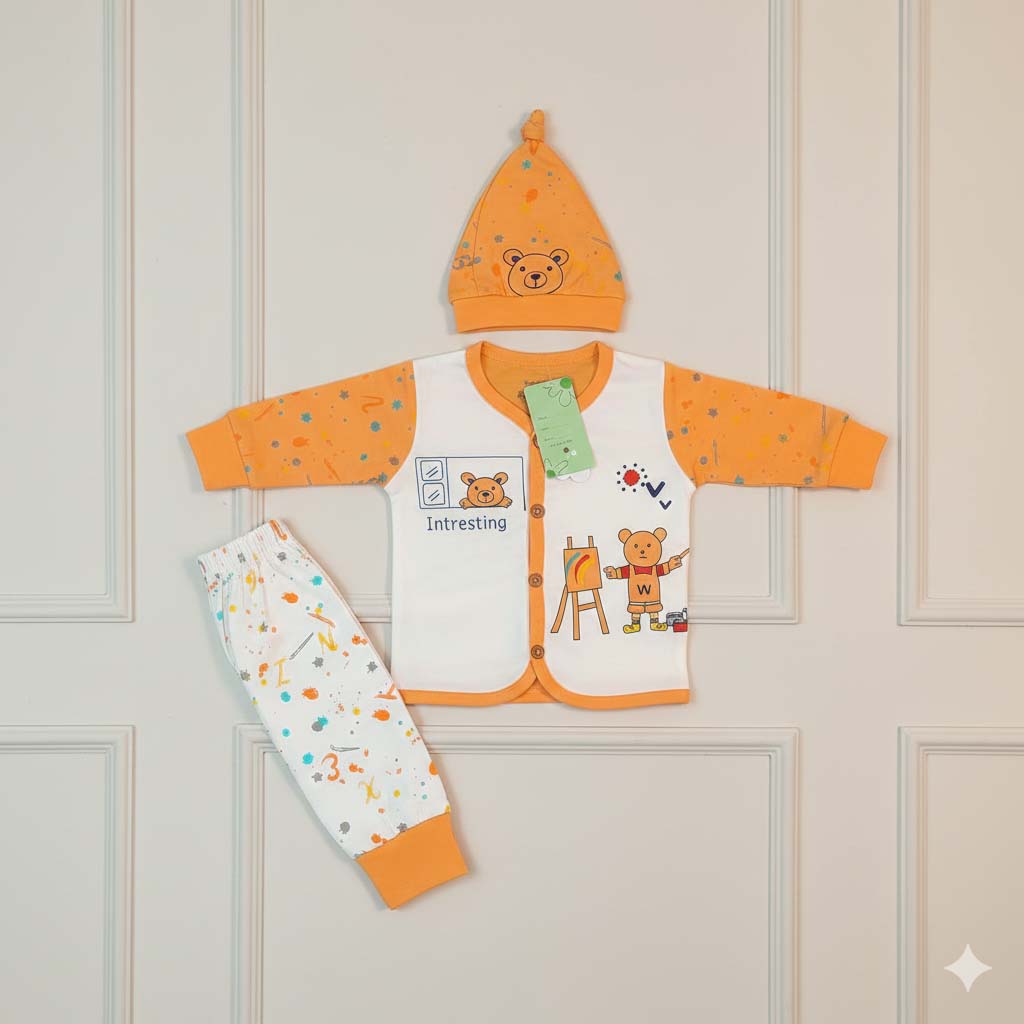 Baby & Baba 6 Style Luxury Soft Winter Set – Shirt, Trouser & Cap