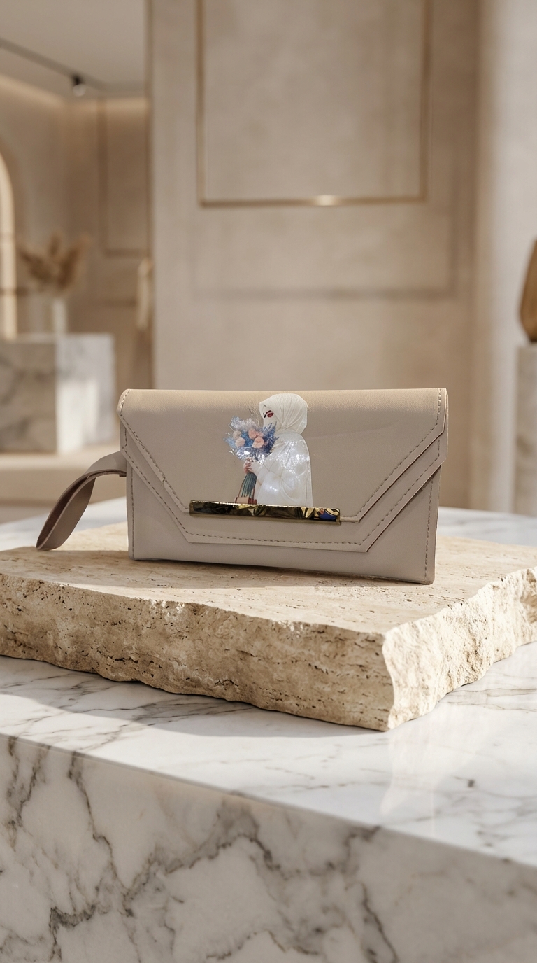 Printed Girls Ladies Wallet Skin Color - Image 2