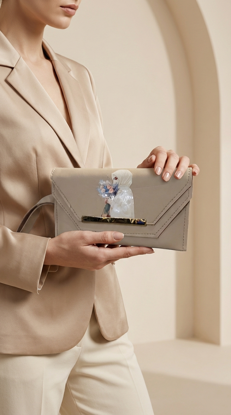 Printed Girls Ladies Wallet Skin Color