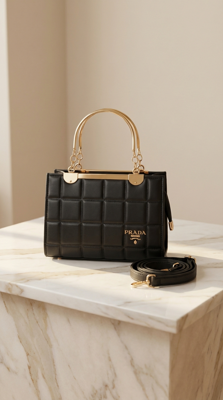 Luxury Ladies Handbag Black Color