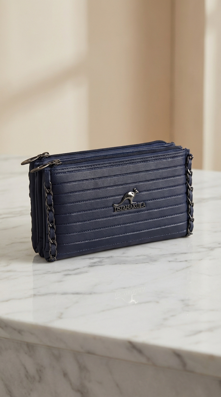 Luxury Ladies Wallet Blue Color