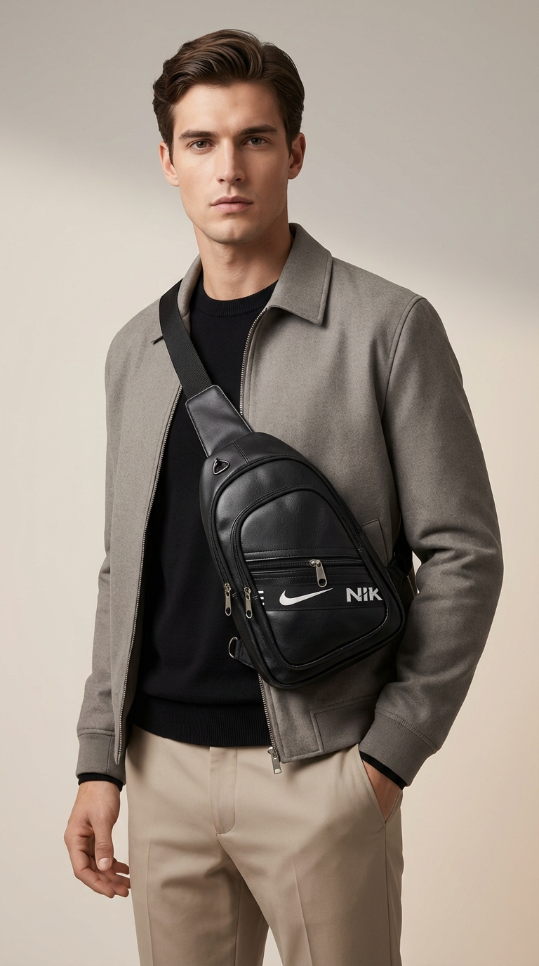 Men’s Black Cross-Body Bag (Copy)