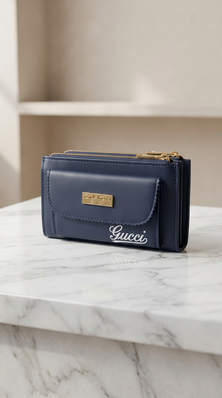 Luxury Wallet for Women in Blue Color