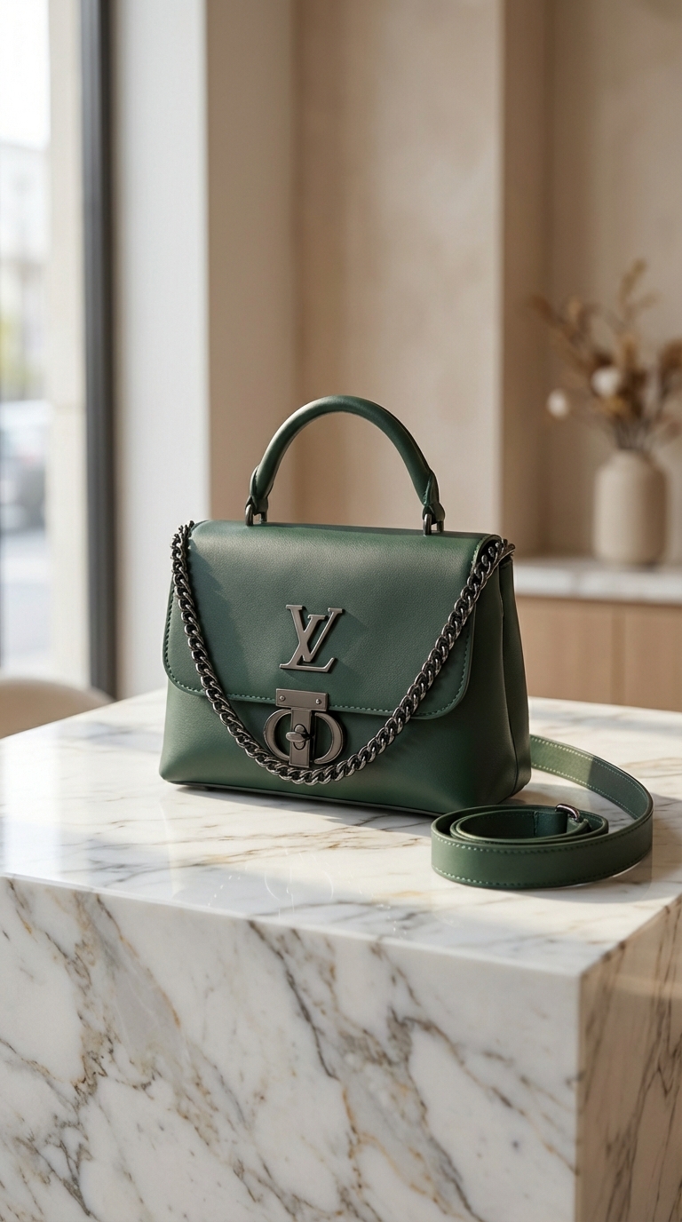 Luxury Women HandBag in Green Color