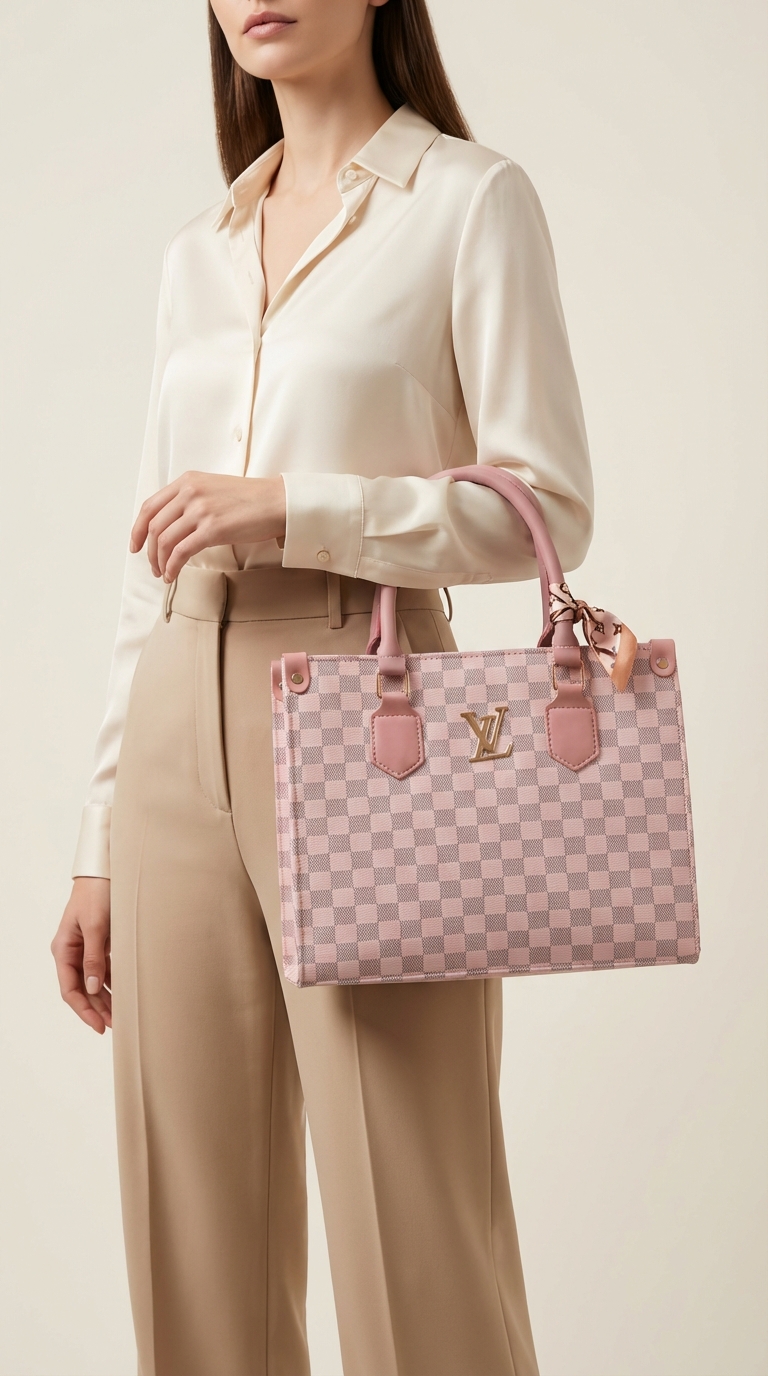 Luxury Women HandBag in Pink Color