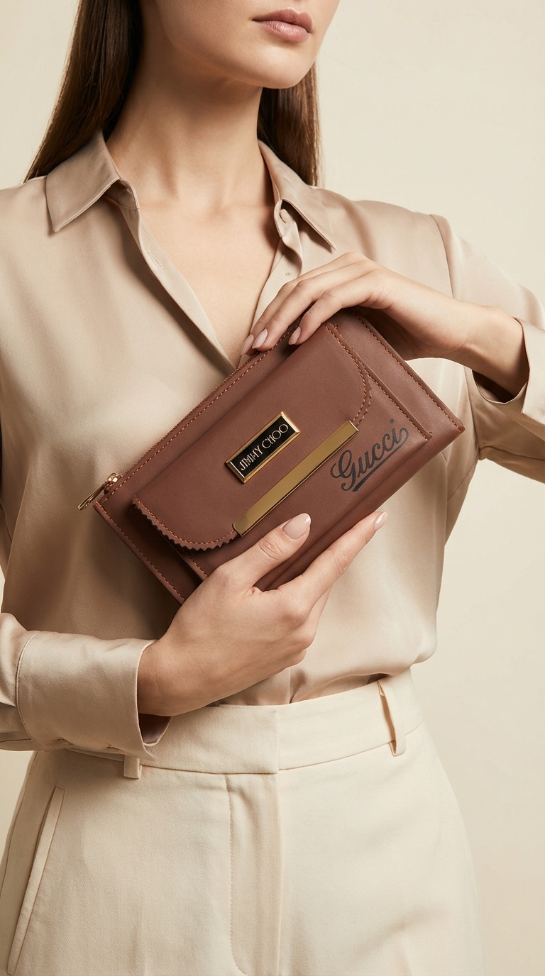 Wallet Ladies Brown Stylish