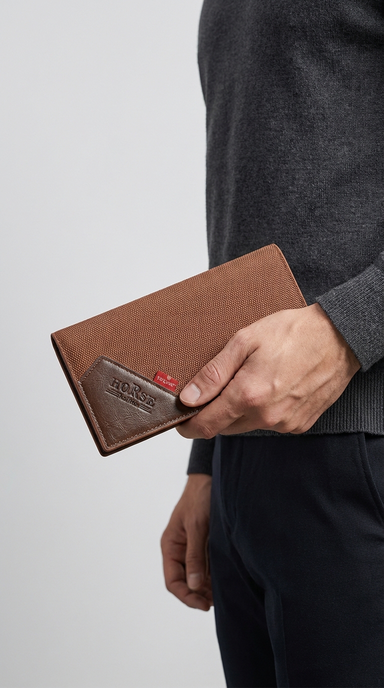 Men’s Luxury Wallet in Brown Color - Image 2