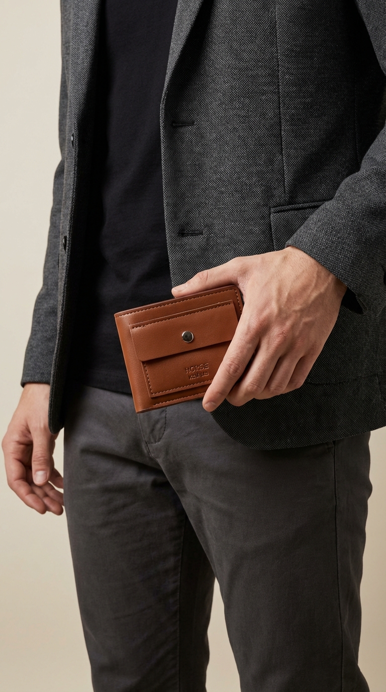 Men’s Wallet In Brown Color
