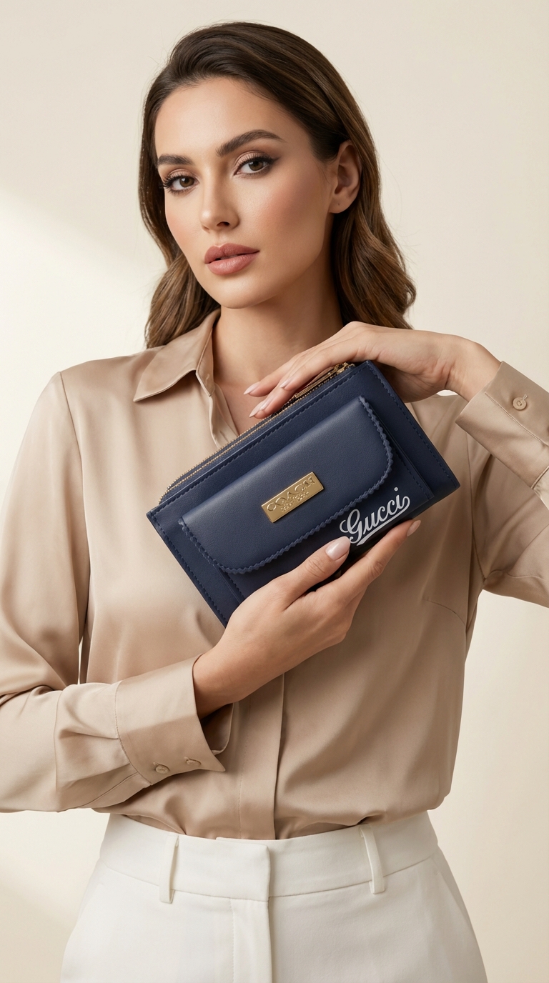 Casual Ladies Wallet Blue Color