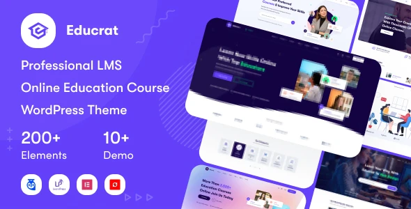Educrat – Online Course Education WordPress Theme